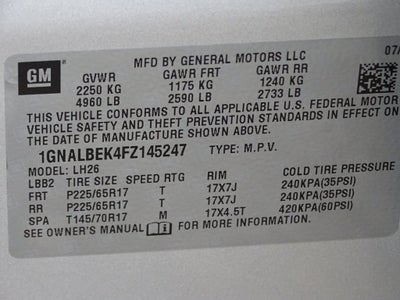 2015 Chevrolet Equinox LT 1LT