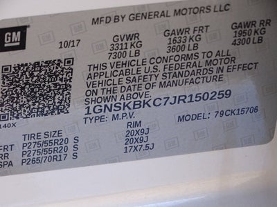 2018 Chevrolet Tahoe LT Z71