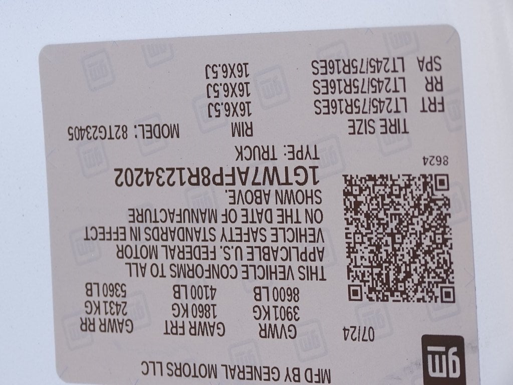 2024 GMC Savana 2500 Work Van