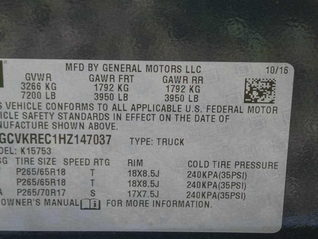 2017 Chevrolet Silverado 1500 LT