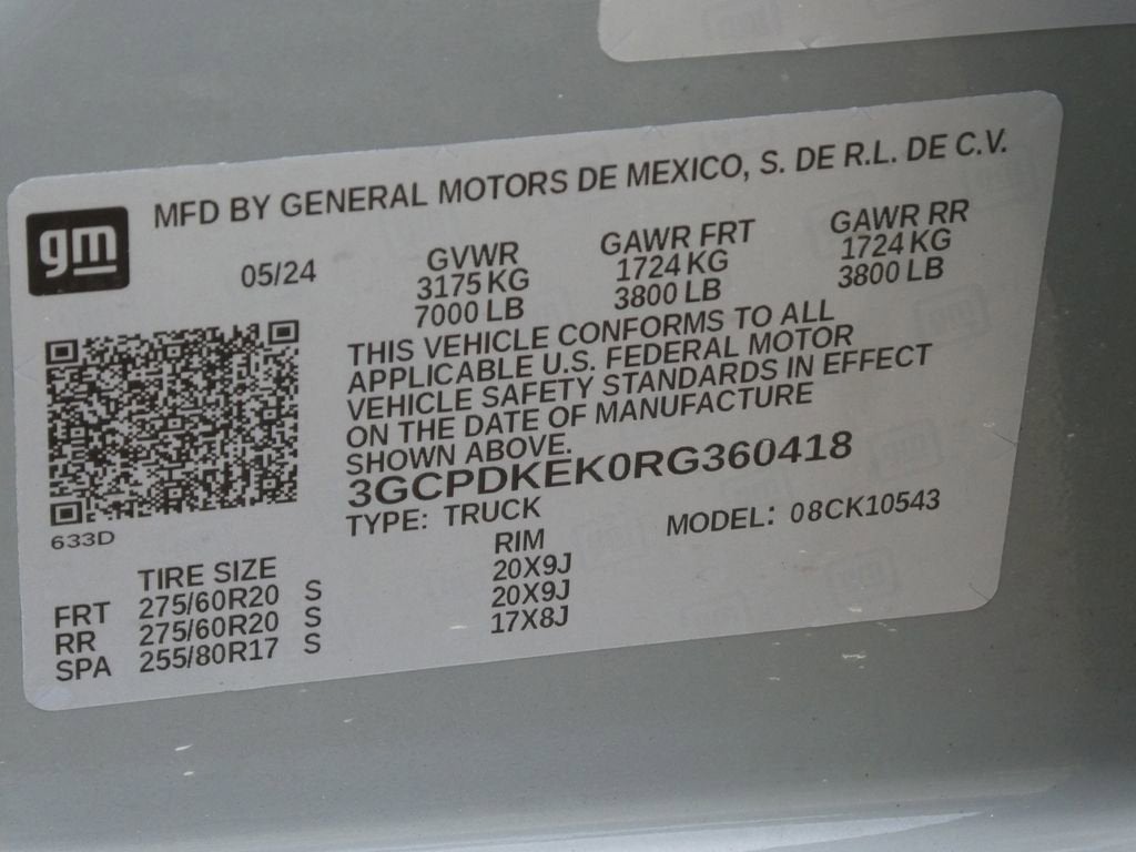 2024 Chevrolet Silverado 1500 LT (2FL)